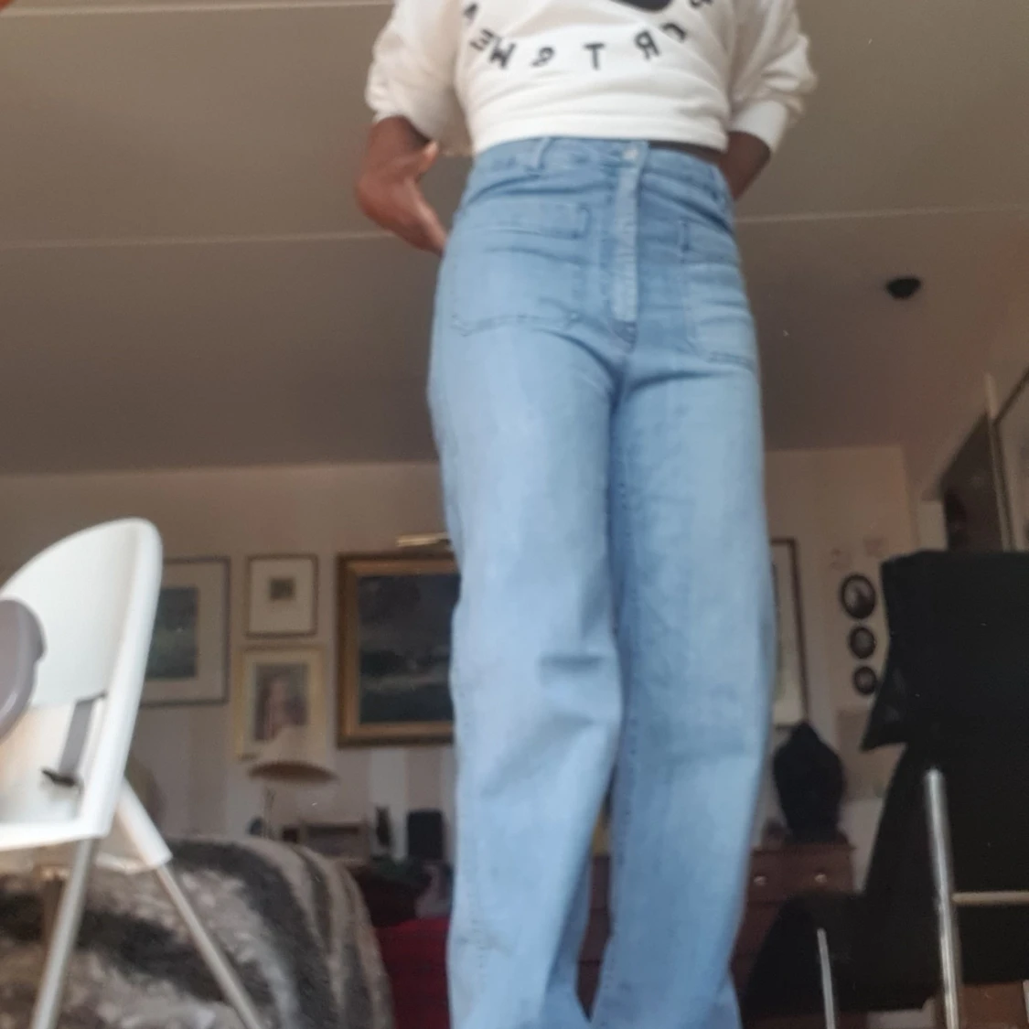 Sexig buggy jeans byxa  - 91