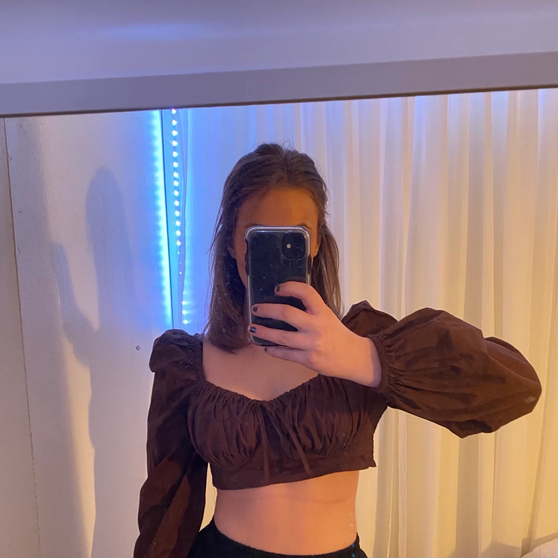 Brun söt topp strl 38/M