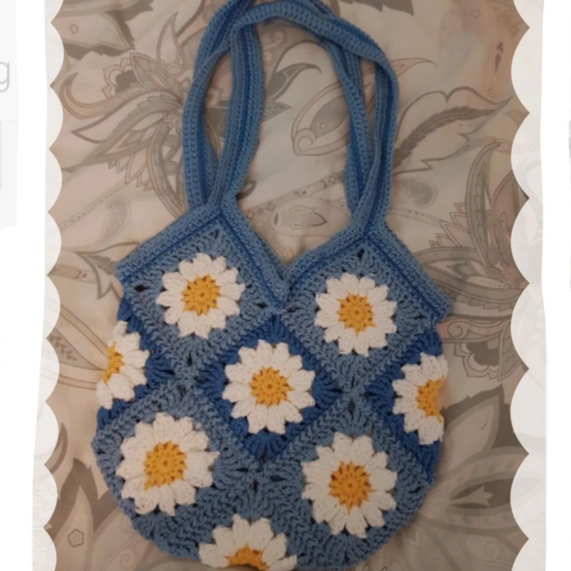 Granny square väska - Blå 