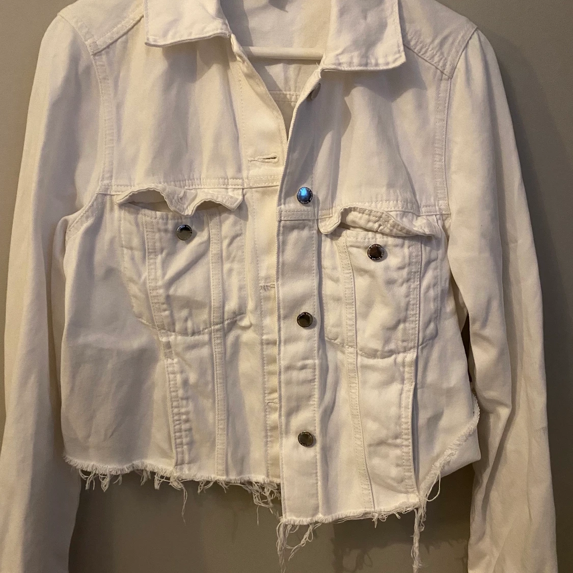 vit jeansjacka