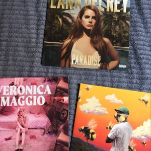 Skivor  - Skivor av Veronica Maggio , lana del rey och Tyler the creator! Säljer pga inte min musiksmak, endast spelade på Max 2 gånger🌸 skriv privat eller i kommentarerna för mer info! Frakten är inräknat i priset 💜 •170kr styck ej för alla•