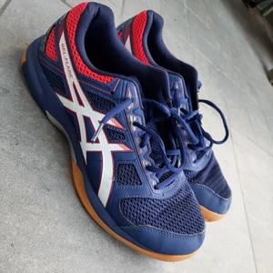 Asics inomhusskor - Detta är då ett par Gel-Flare inomhusskor gjorda av Asics. Skorna är i bra väldigt bra skick saknas bara sulor. Säljer pågrund av försmå. Nypris: 499kr. Säljes för 179kr. Storlek 41.5. Köparen står för frakten.