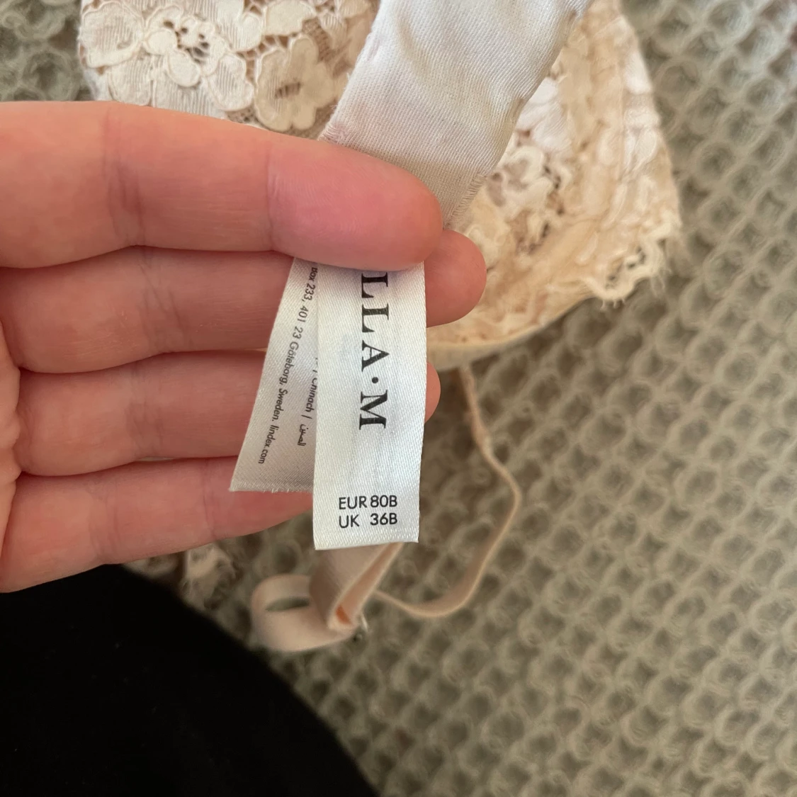 Ljusrosa spetsbh - 90