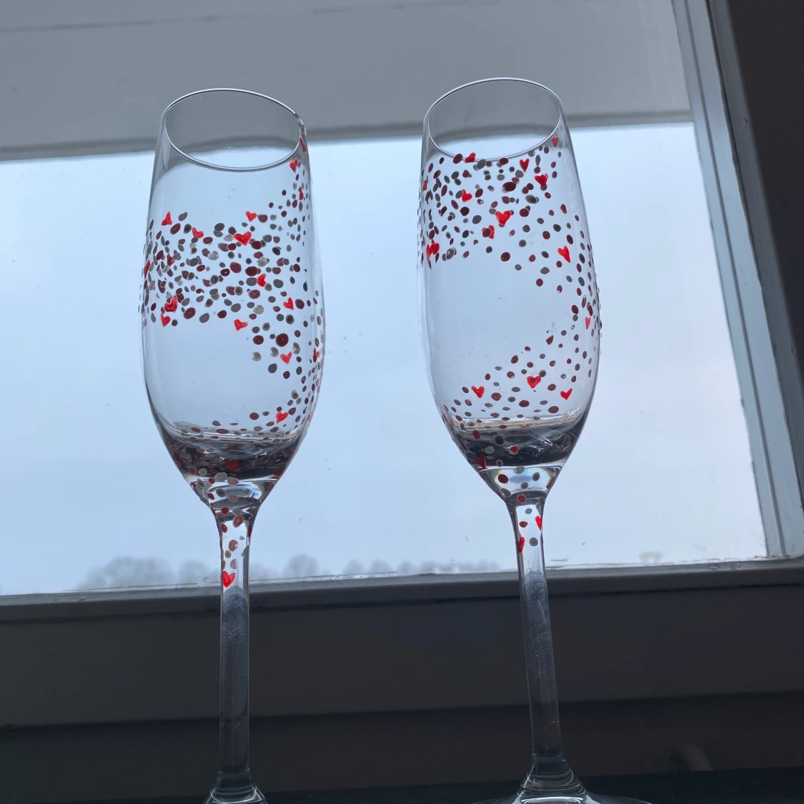 Jättefina handmålade glas - 90