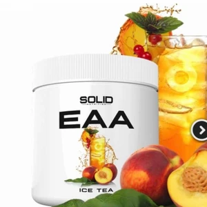 EAA aminosyror  - Eaa i smak av iste, 350g. Endast tagit 1 skopa (11g). Öppnad 22 augusti 2021. Kostar 249kr