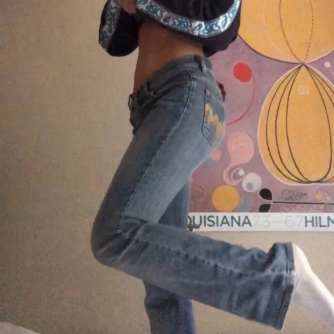 Lågmidjade Jeans - 90