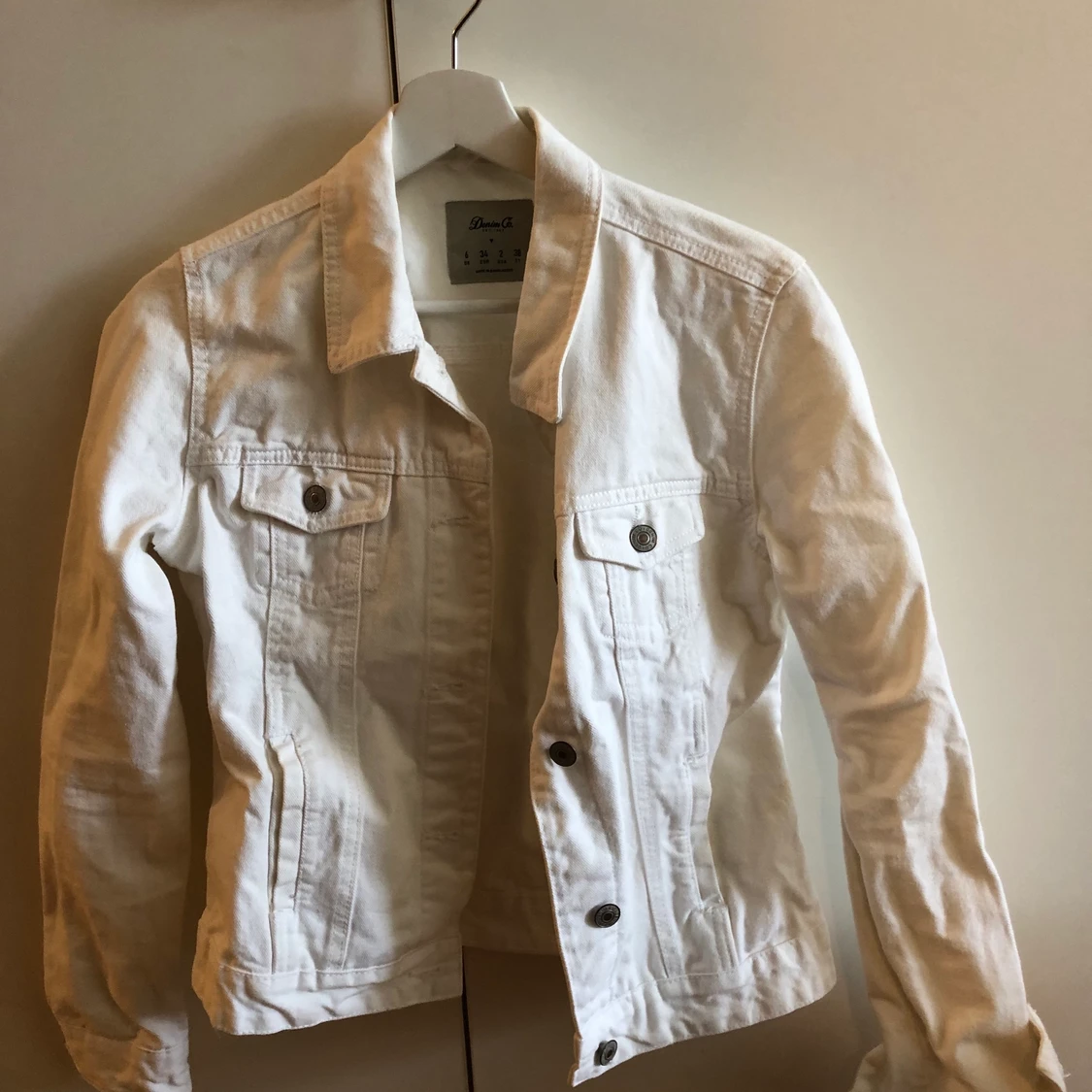 Jeansjacka vit  - 90