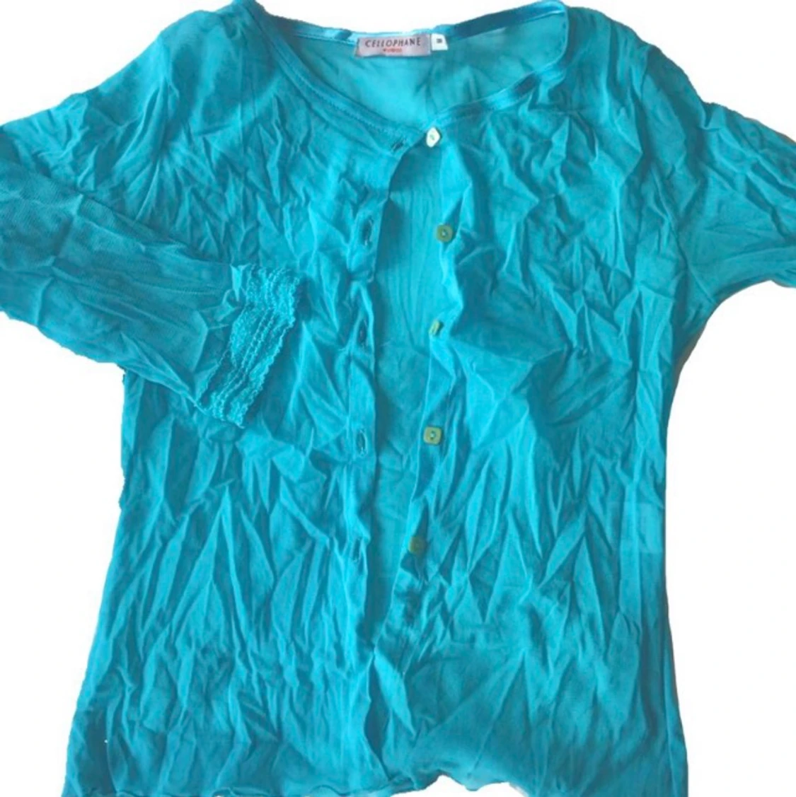 blå mesh topp  - 90