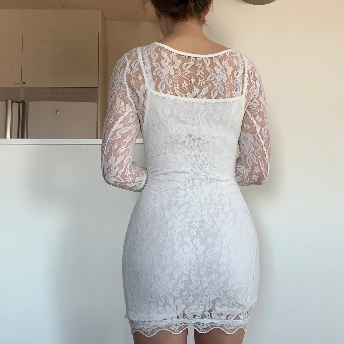 Vit klänning  - 90