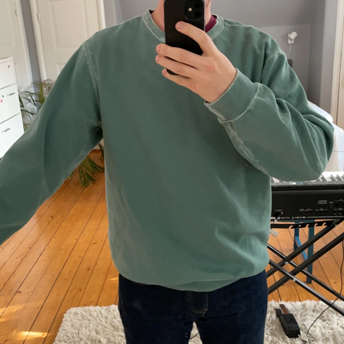 Grön sweatshirt - 90