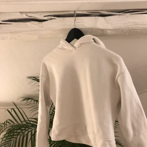 Vit hoodie - Basic hoodie från zara