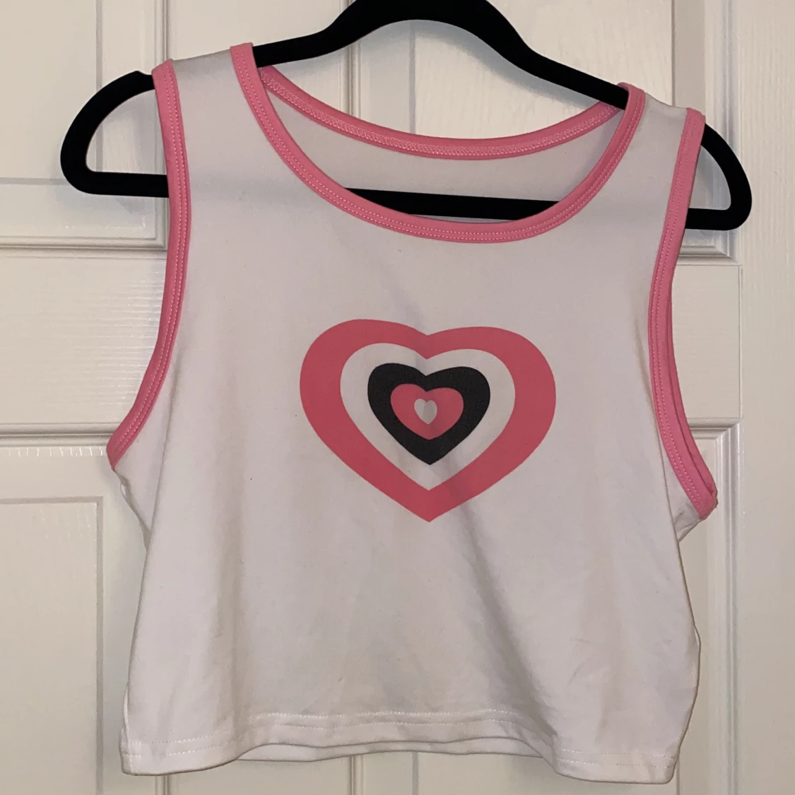 Vit tajt croptop  - 90