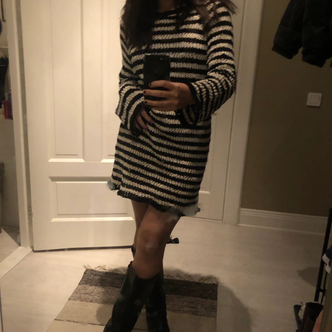 Stickad klänning - 90