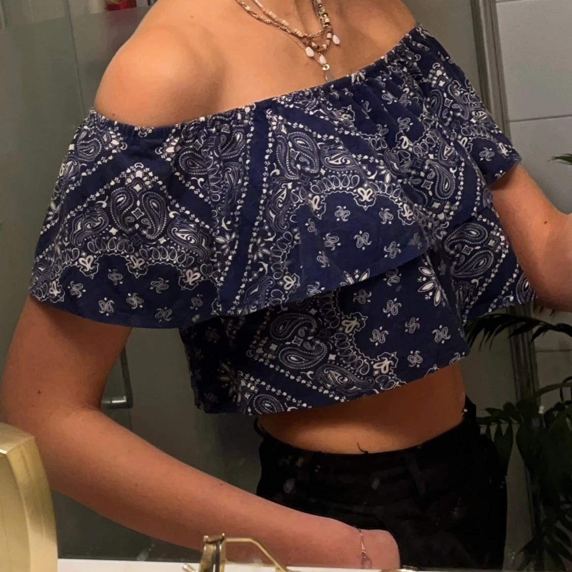  Marinblå top från BikBok - 90