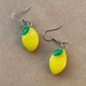 lemon earrings handcrafted by me