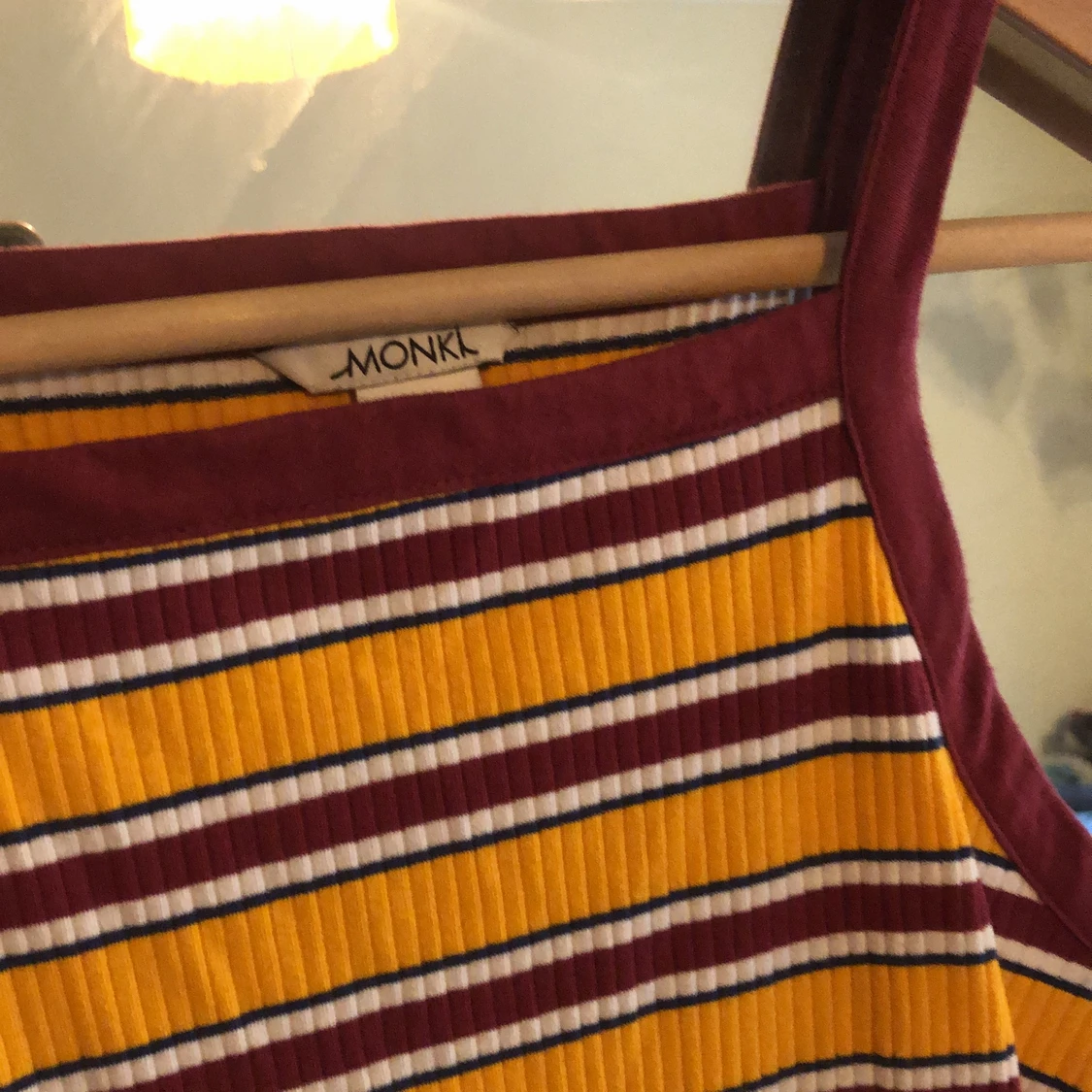 Gul randig klänning  - 90