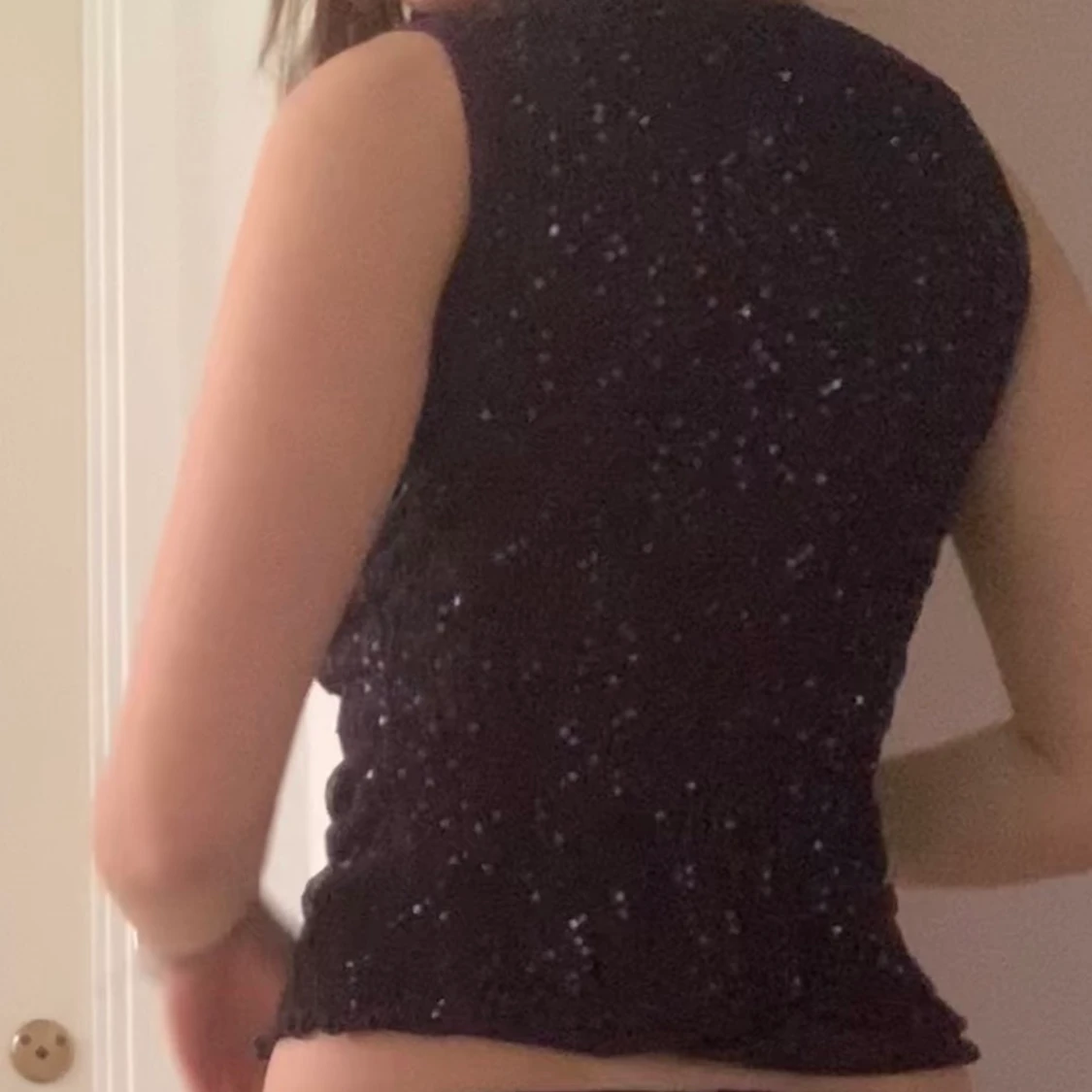 Lilaglittrig topp💋 - 91