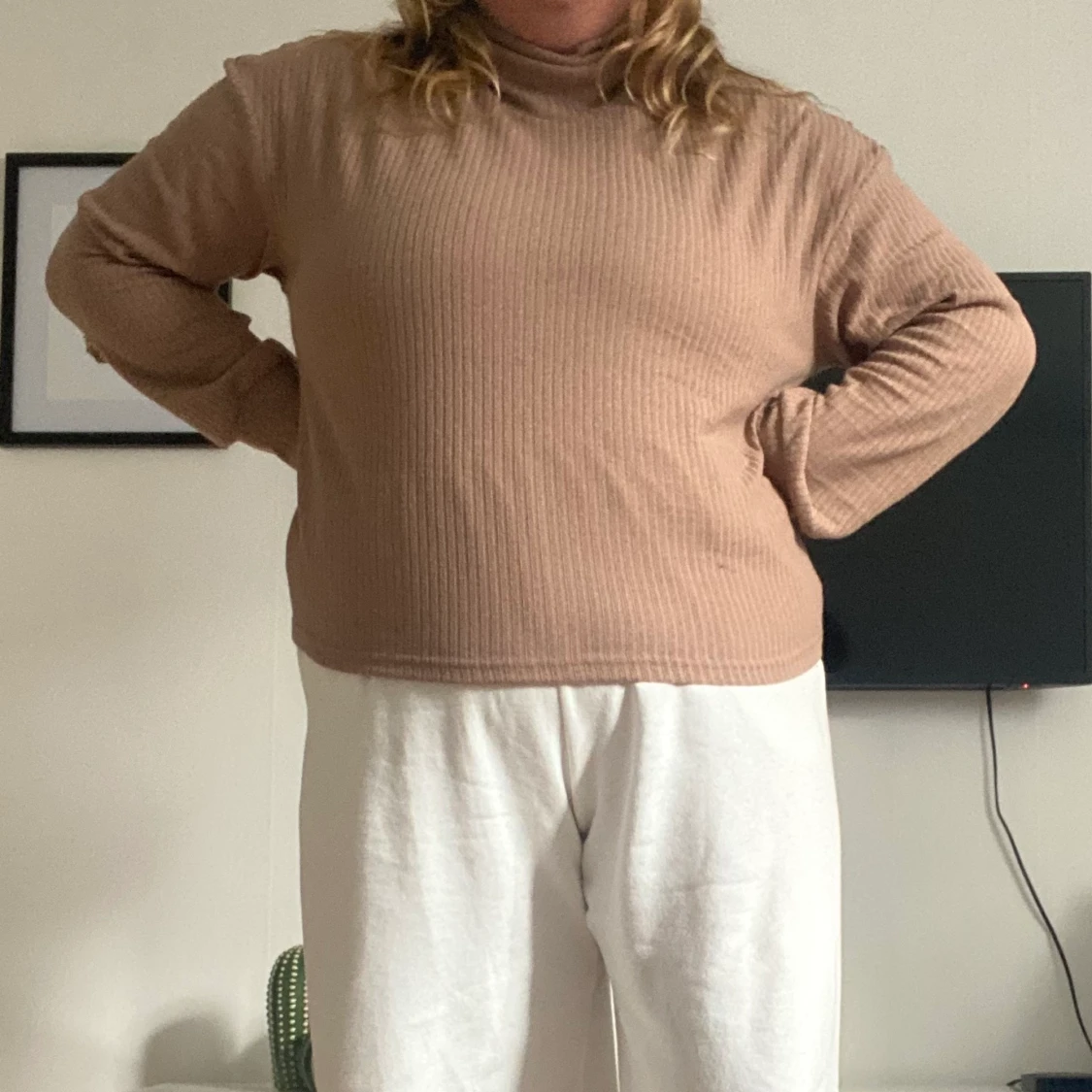 Ljusbrun Polotröja storlek XL