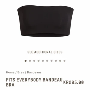 SKIMS bandeau svart - Oanvänd bandeau-bh från SKIMS, säljer pga fel storlek