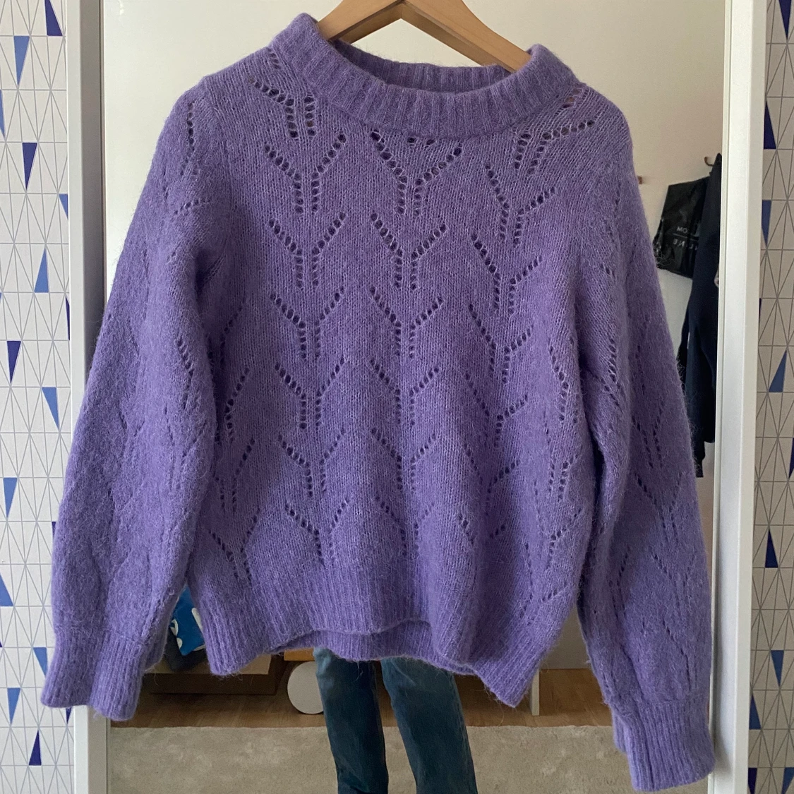 Lila stickad tröja⚡️💜 - 91