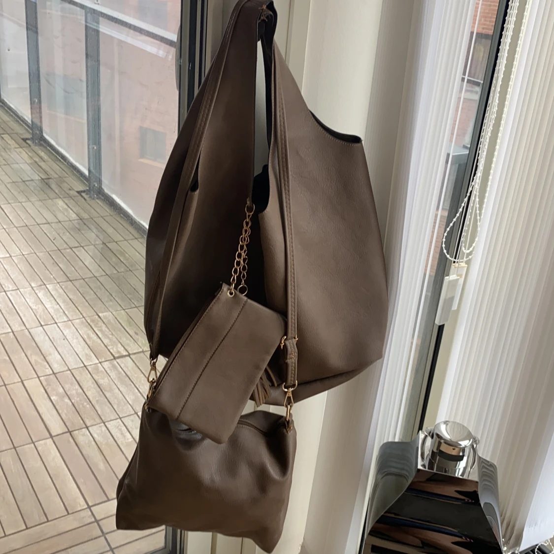 Set 3 väskor bruna  - 91