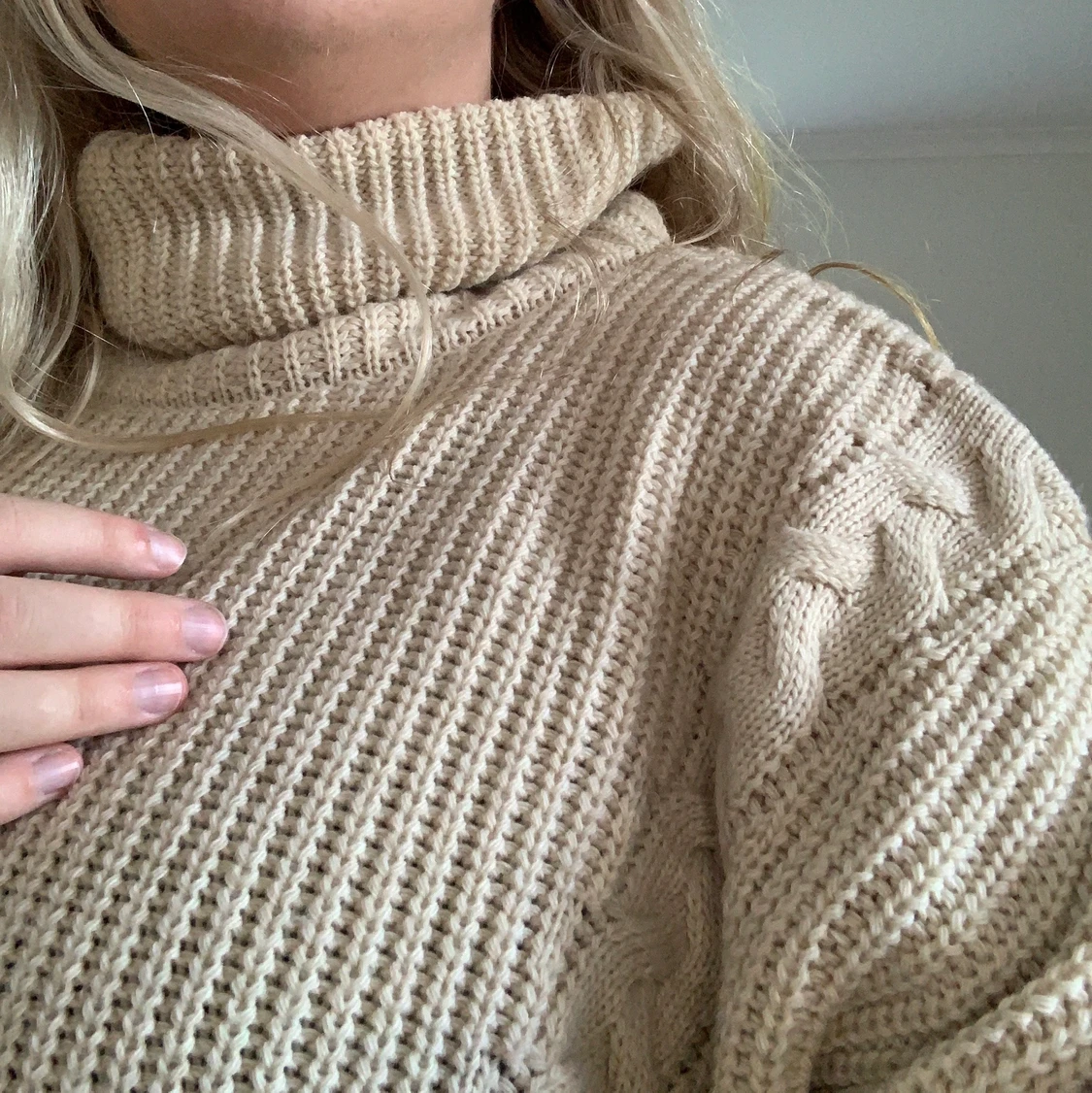 Stickad polotröja  - 90