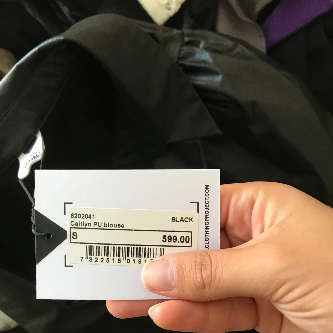 Ny (limited edition) blus i PU-material - 90