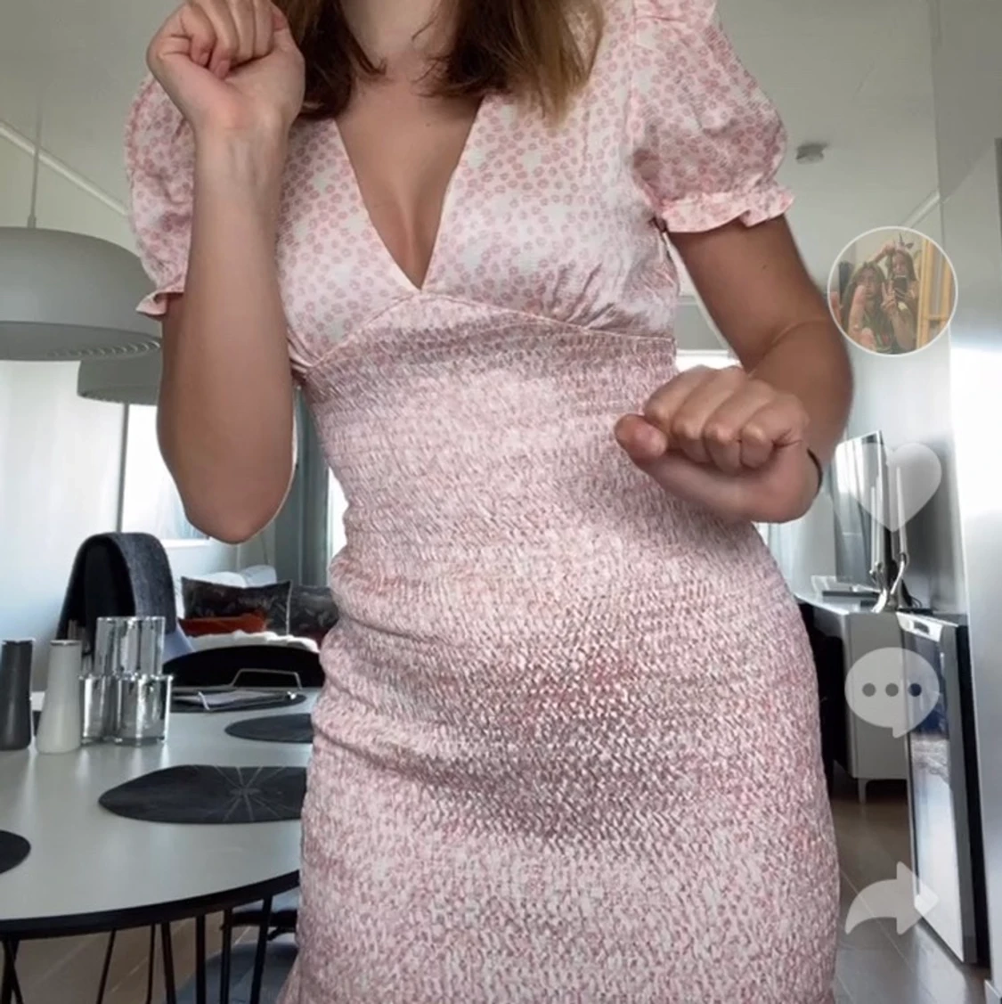 Rosa zara klänning - 90