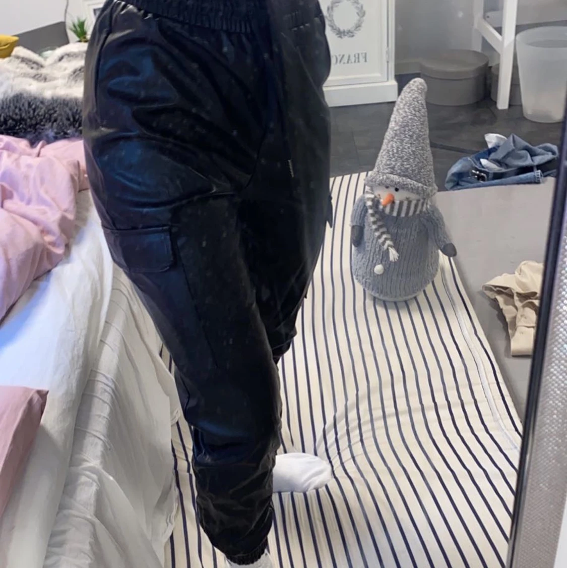 Skinnbyxor i cargostil - 90