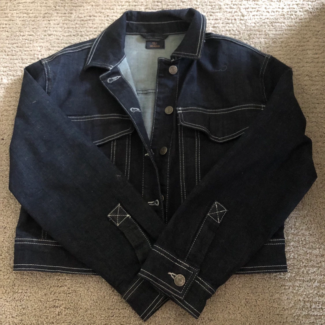 Mörkblå jeansjacka - 90