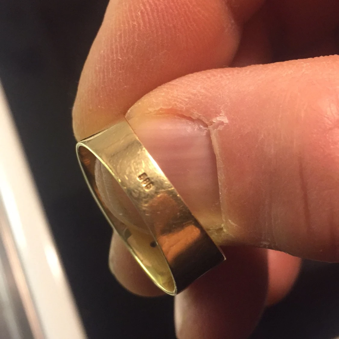 Äkta guld väger gör den - 90