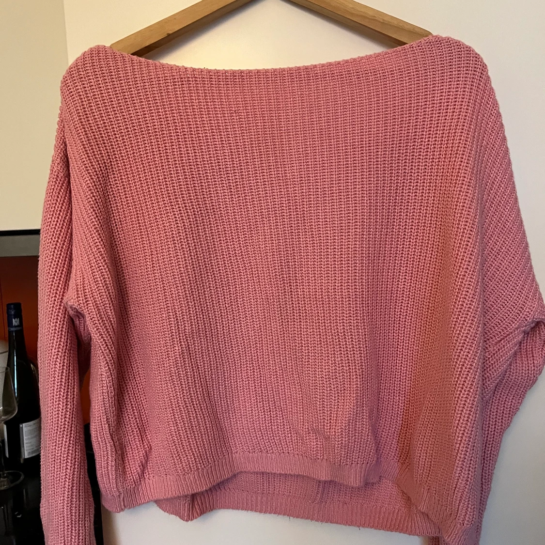 Rosa stickad tröja från NAKD - 90