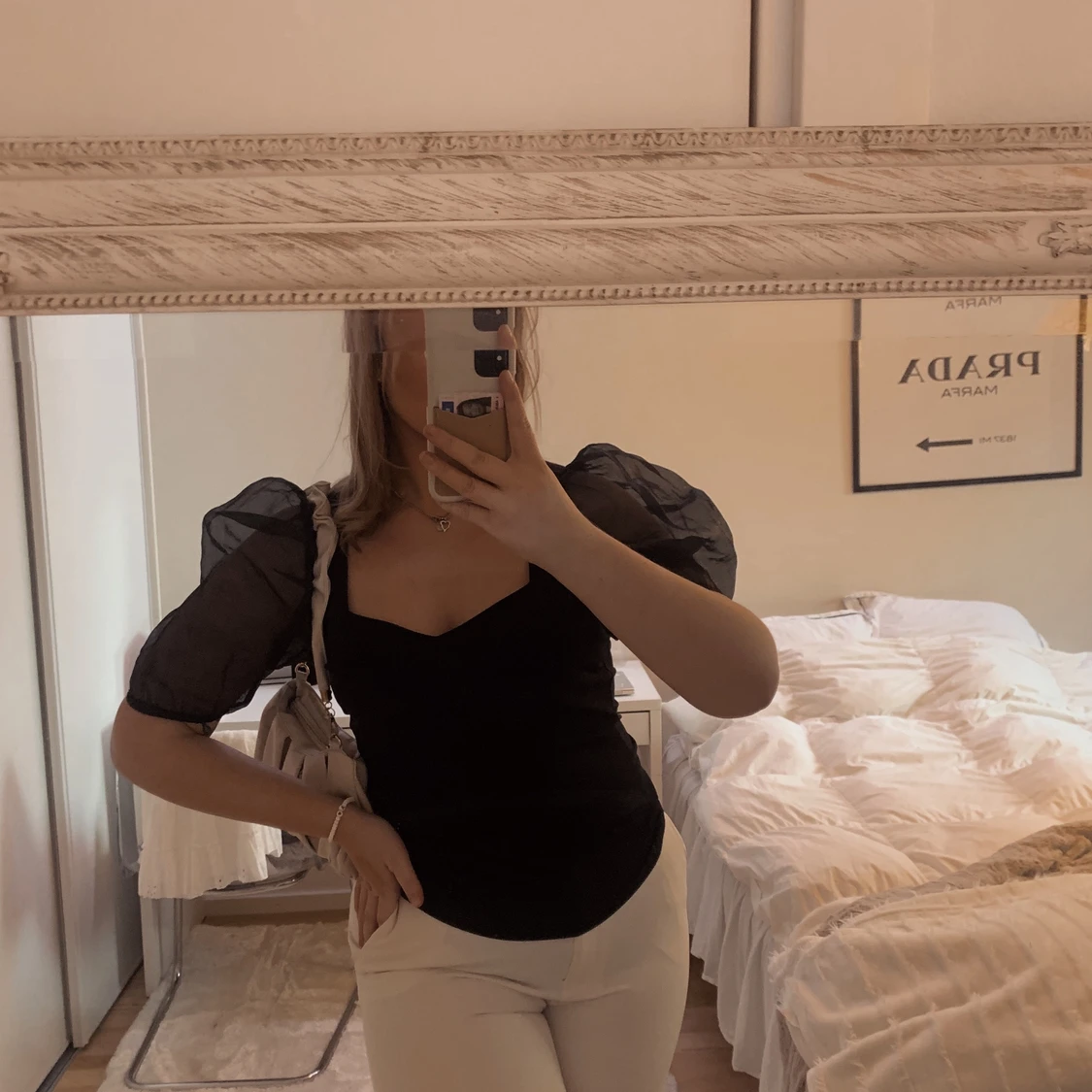 Puffärm tröja  - 90