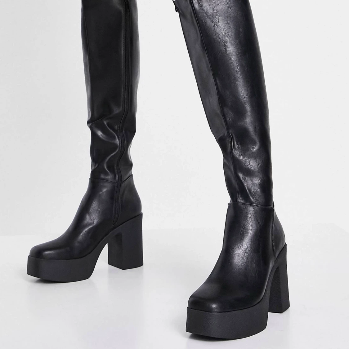 Svarta Knee high boots