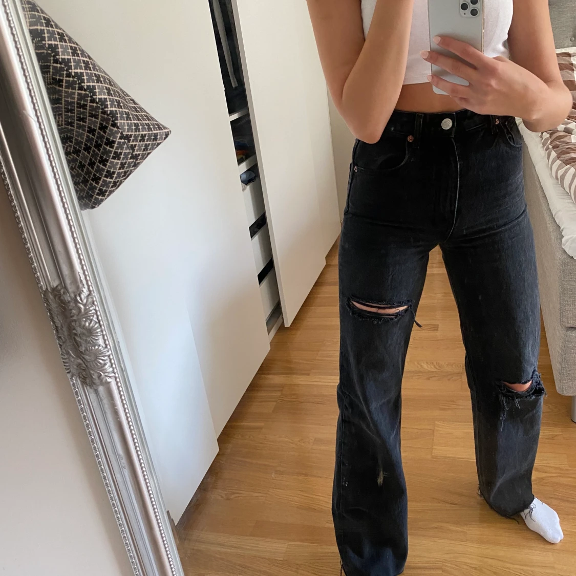 Svarta jeans