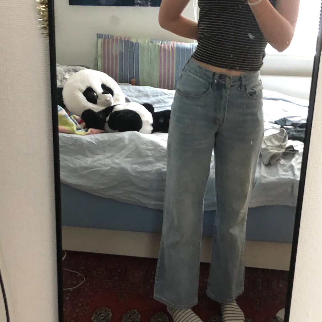 Ljusblå jeans storlek 34 - 90