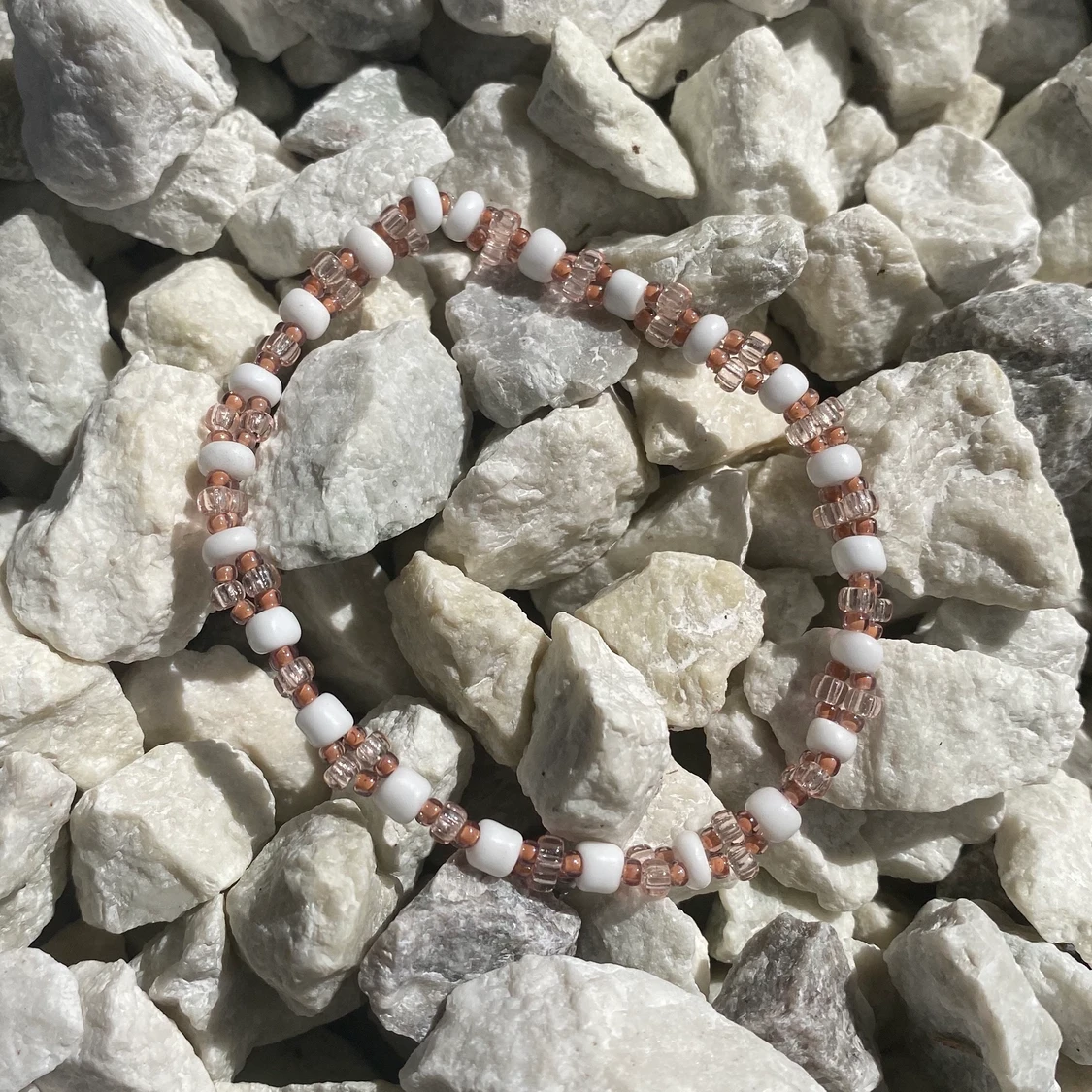 Pärlarmband rosa - 91