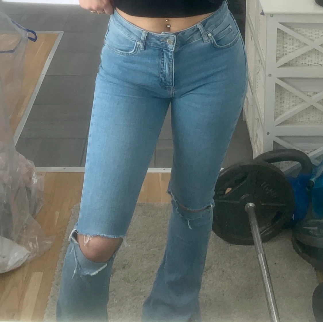 Jeans från Gina tricot storlek M