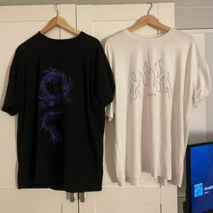 Säljer dessa 2 t-shirts i stl M (är oversized) ! 110 kr/st eller båda för 200kr! Frakt tillkommer❤️