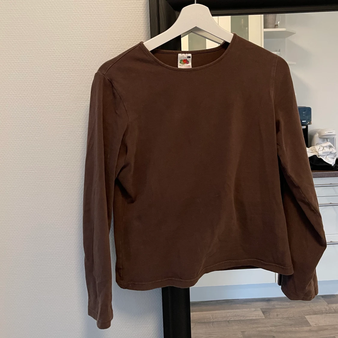 Brun långärmad tröja - 90