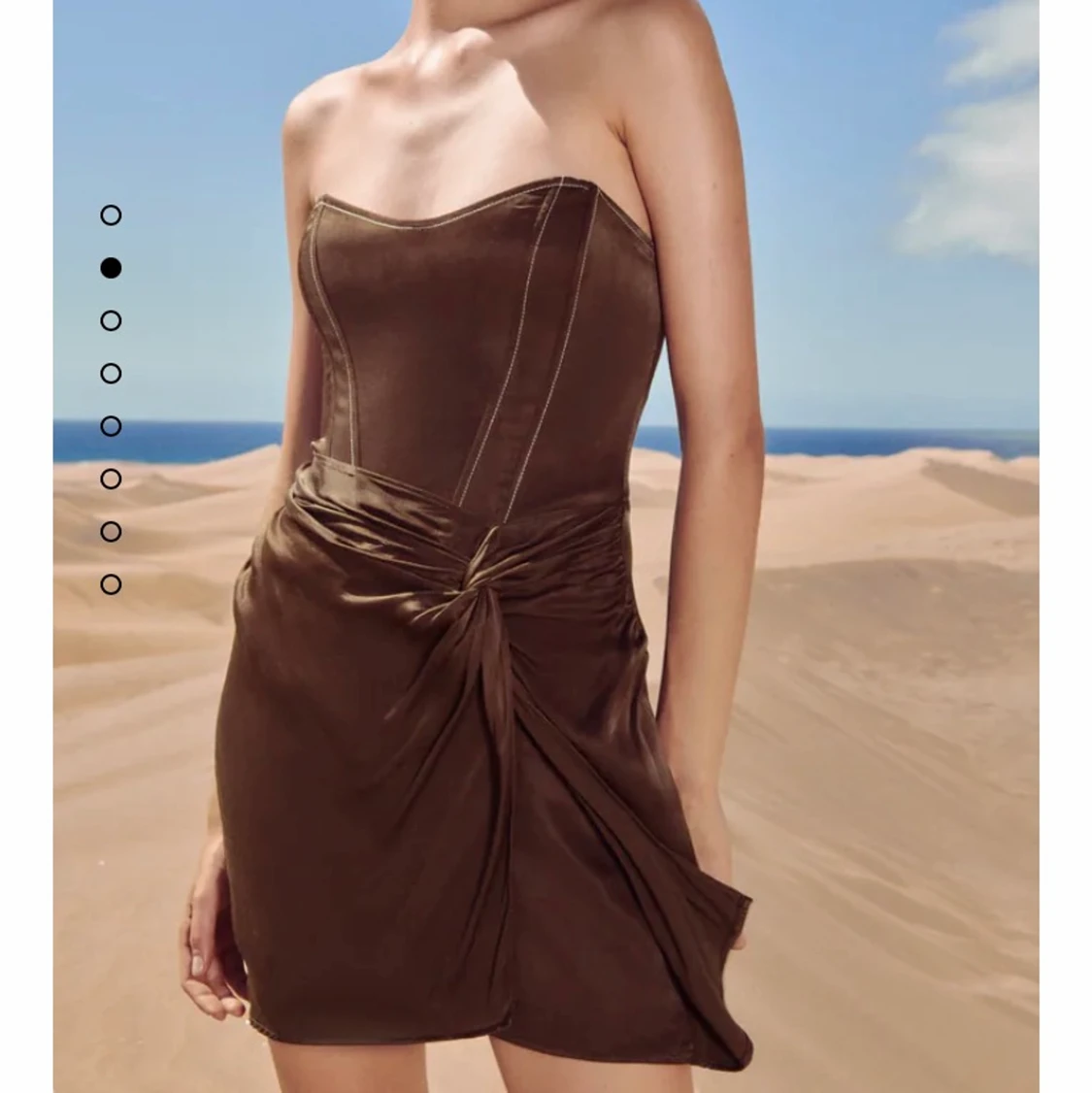 Zara klänning brun  - 90