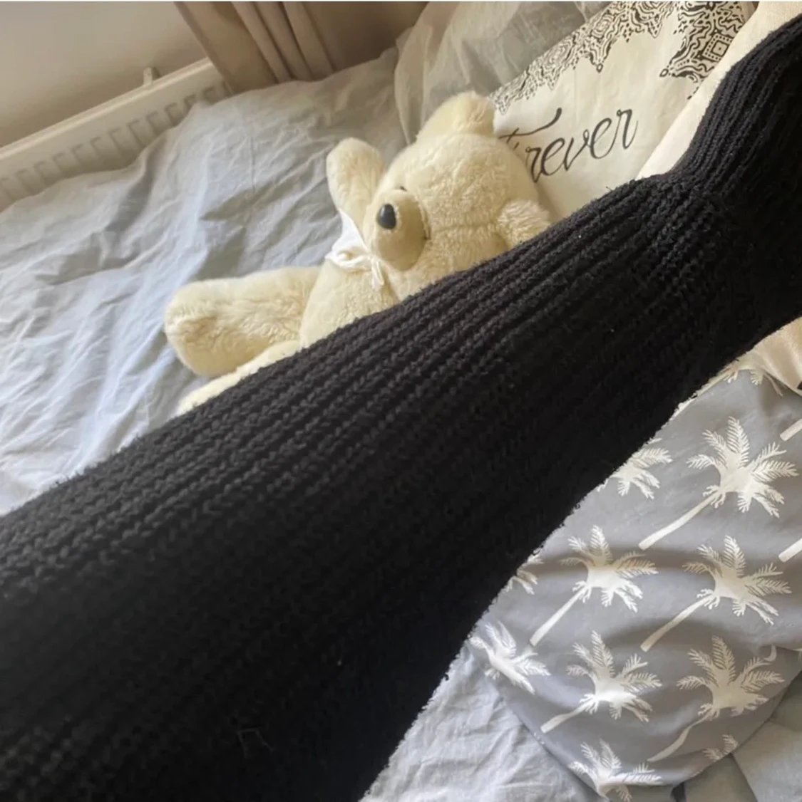 Svart stickad tröja  - 90