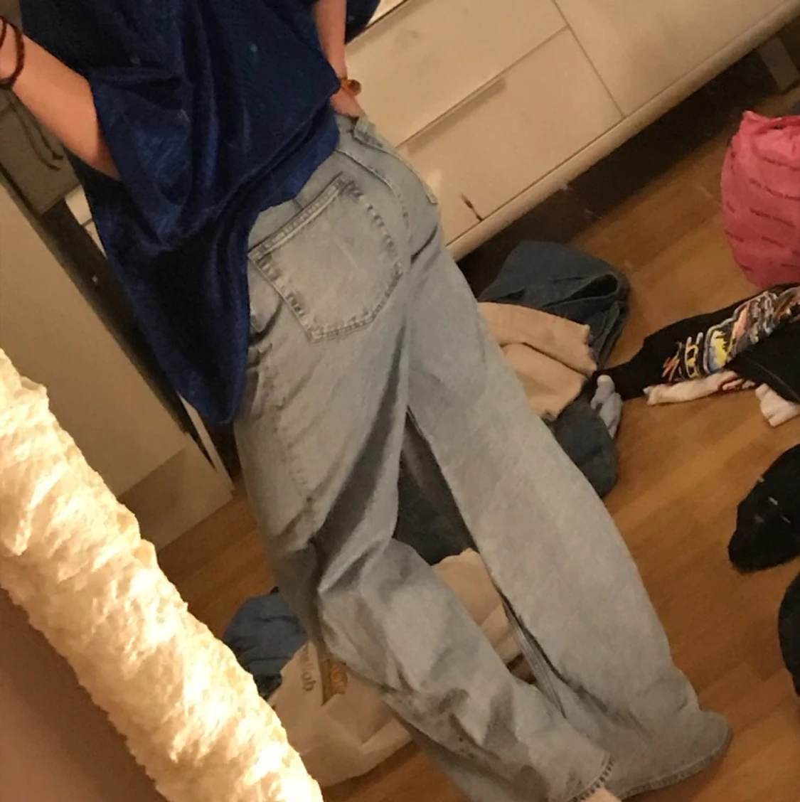 Ljus blåa jeans  - 90