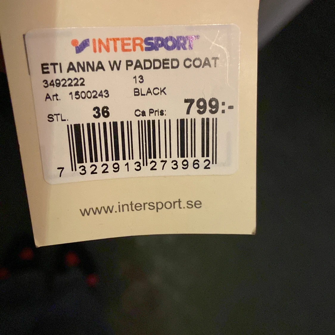 Helt ny lång vinterjacka storlek 36 - 91