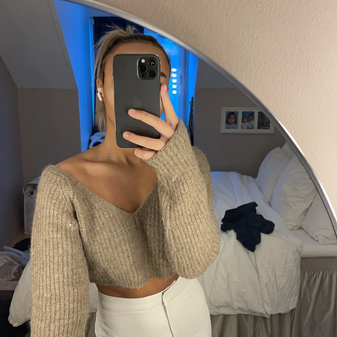 Mysig stickad tröja - 90