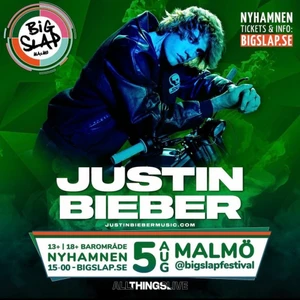 BIG SLAP MALMÖ 5 AUG 2022 - Jag säljer min big slap biljett (13+). Festivalen är baaanger och jag är så ledsen att jag missar den, men jag reser just detta datum, därav säljer jag den. Justin Bieber är en av artisterna som spelar denna dagen. Köpte den för 1040 med serviceavgift, säljer den till ett reducerat pris med 20%