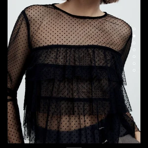 Meshtopp från Zara  - Säljer denna topp från Zara, slutsåld på hemsidan!🤩 använd ett fåtal gånger och i princip som ny! frakt tillkommer på 66kr