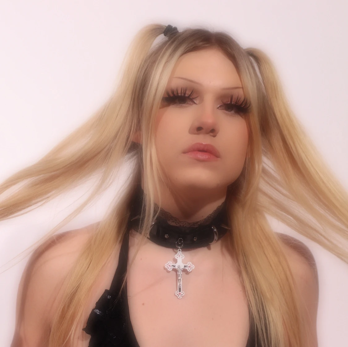 Black gothic choker - 90