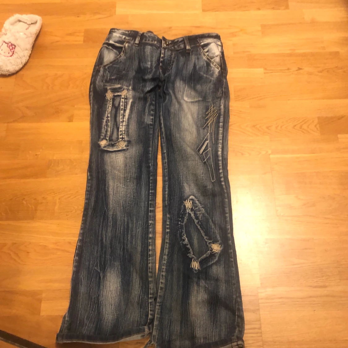 Utsvängda lågmidjade bootcuts  - 90