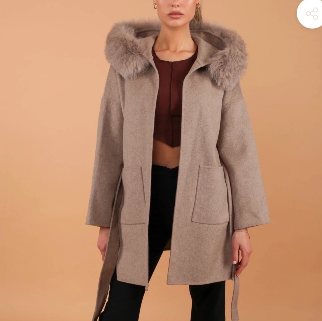 Kappa med äkta päls  - 91